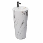 Умывальник отдельностоящий Rea Blanka Marble Marmur Matt Умывальник отдельностоящий Rea Blanka Marble Marmur Matt